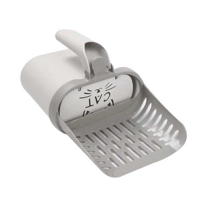 All-in-one cat litter scoop