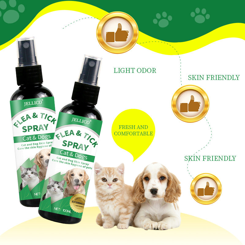 Pet Tick Repellent Spray for Cats and Dogs