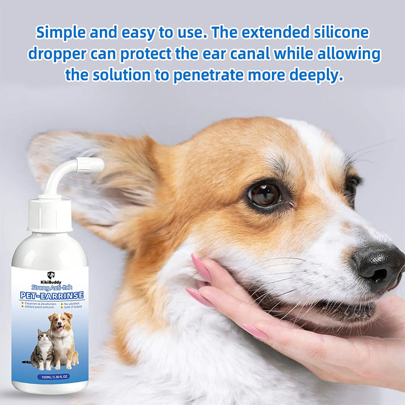 Pet Ear Cleaning Solution with Antibacterial Formula