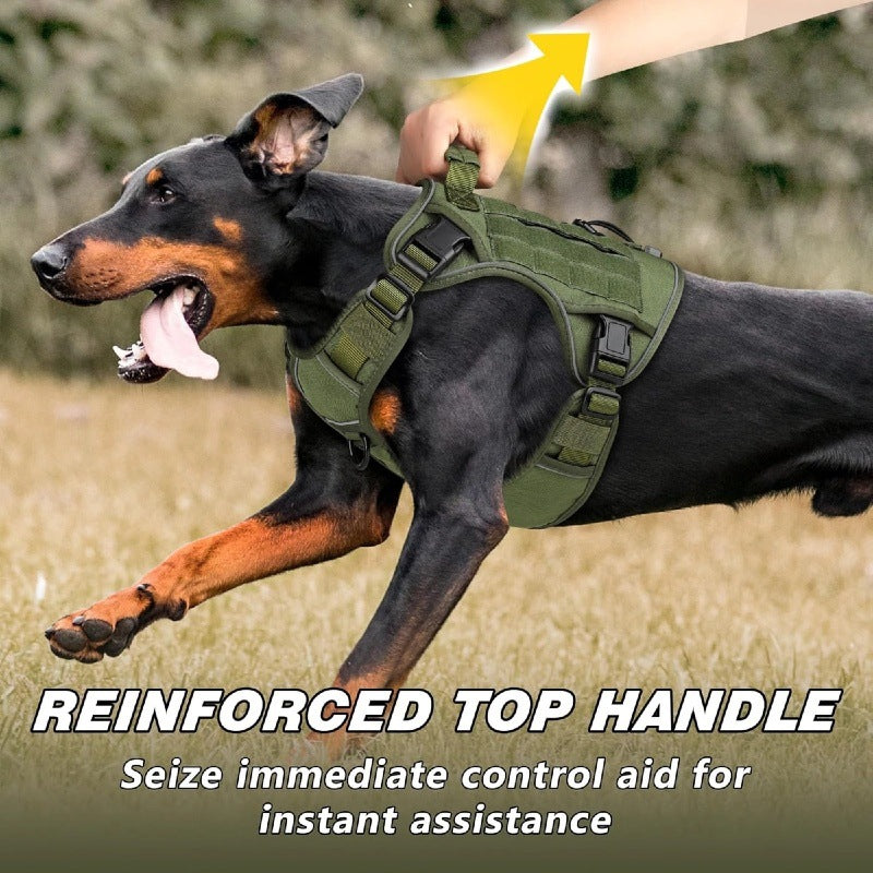 Tactical Dog Harness with Reflective Strips