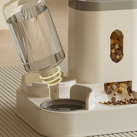 Pet Feeding Bowl with Water Dispenser