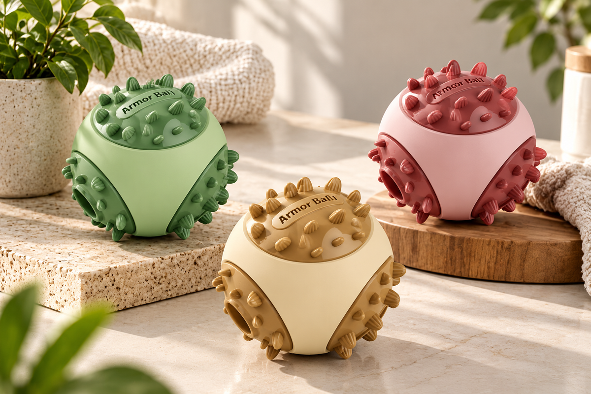 Interactive Pet Food Dispensing Ball Chew Toy