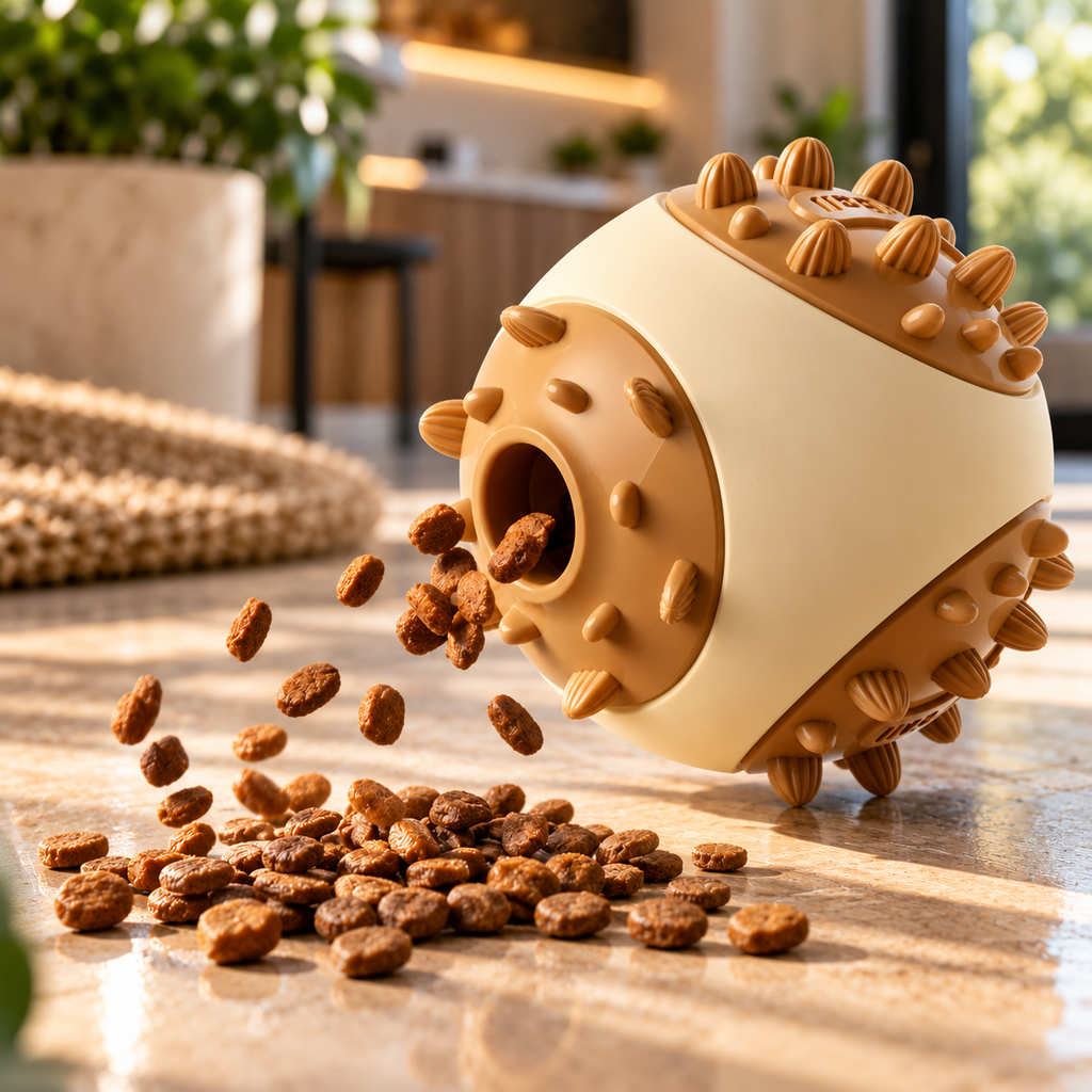 Interactive Pet Food Dispensing Ball Chew Toy