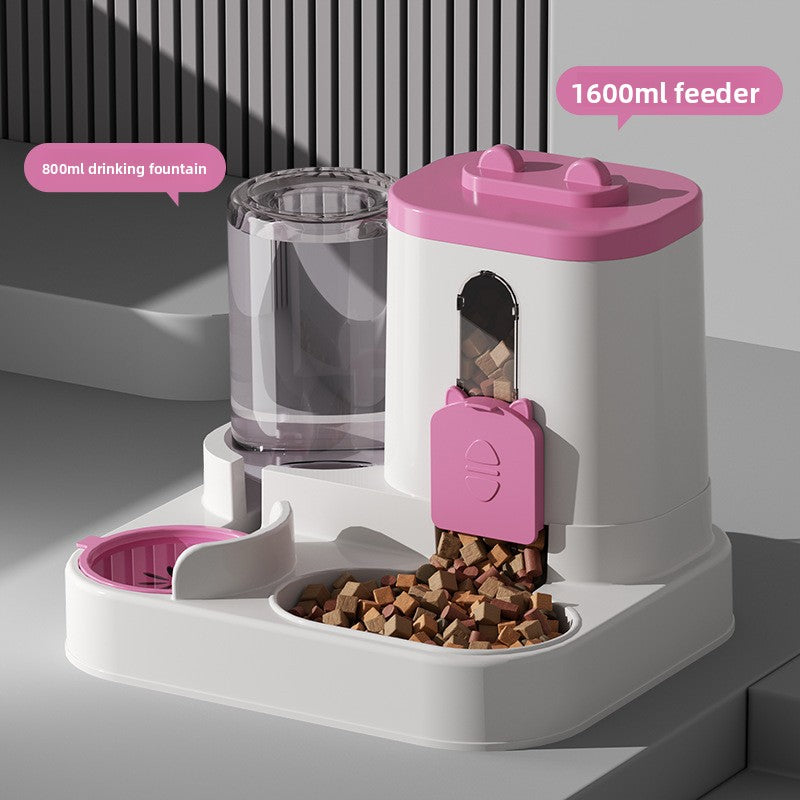 Pet Feeding Bowl with Water Dispenser