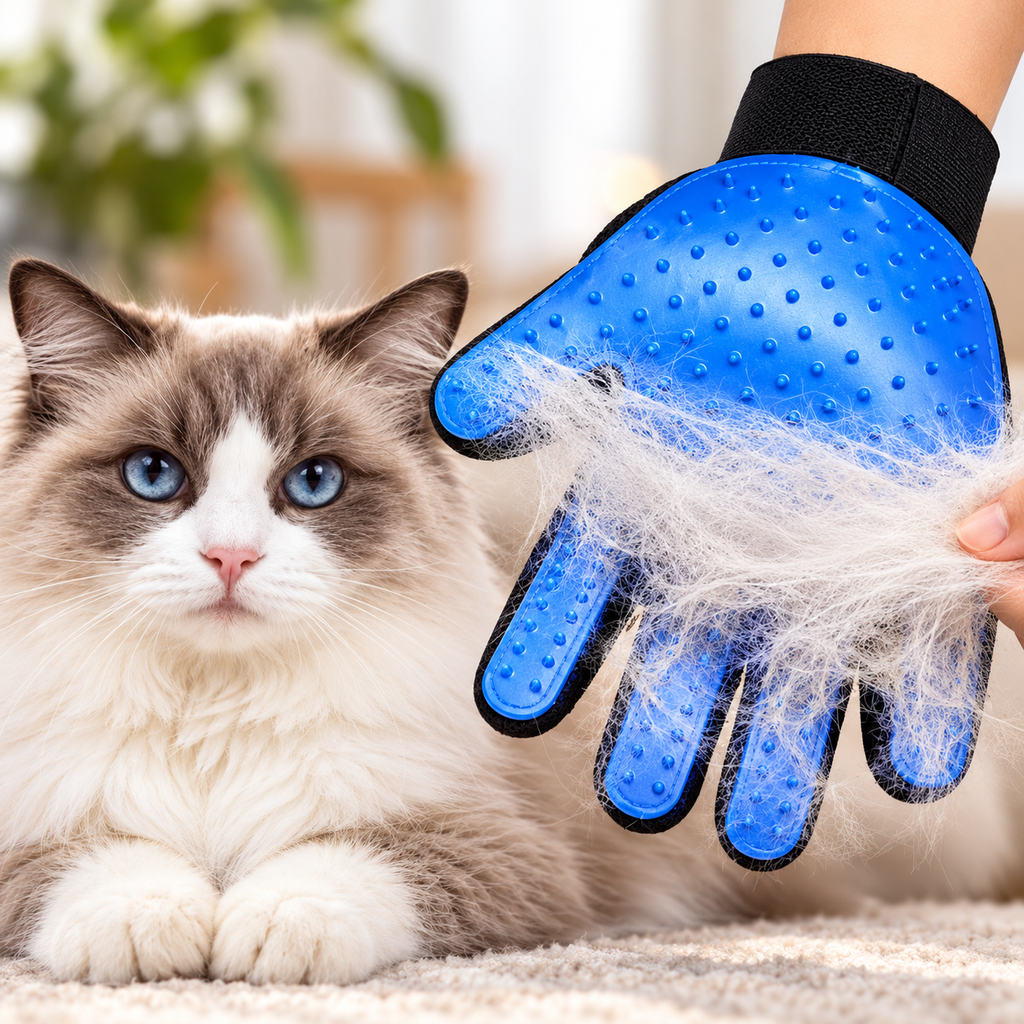 Pet Hair Removal Gloves Cat Grooming Tool for Dogs and Cats