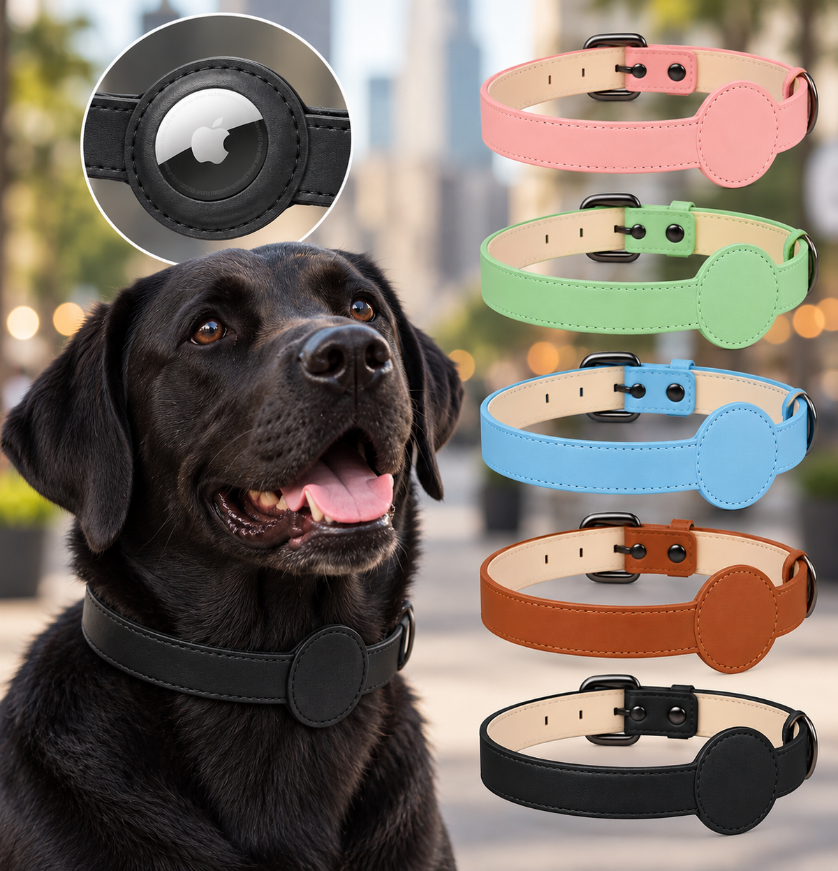 Pet Locator Collar (designed for Apple AirTag)
