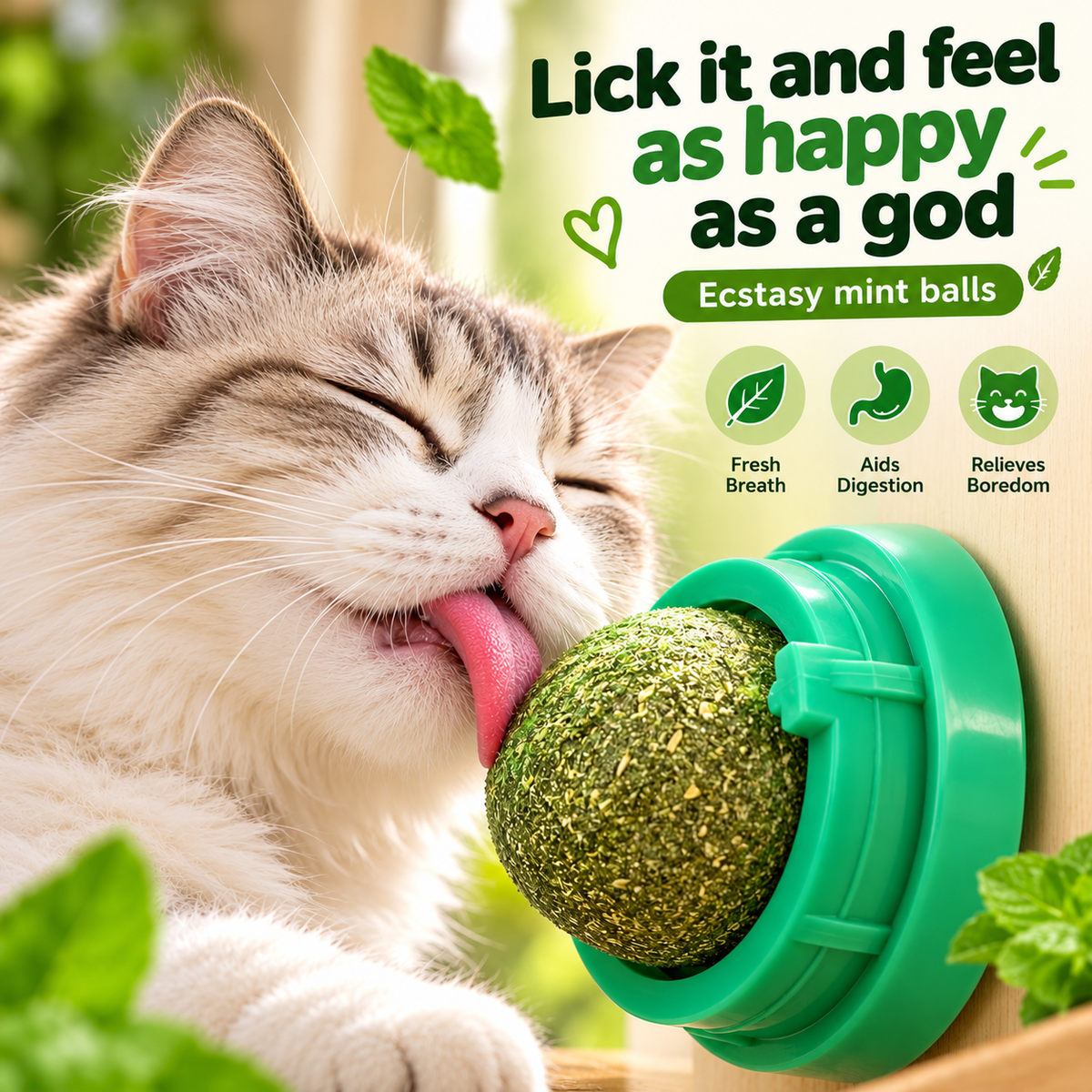 Rotating Cat Lick Ball