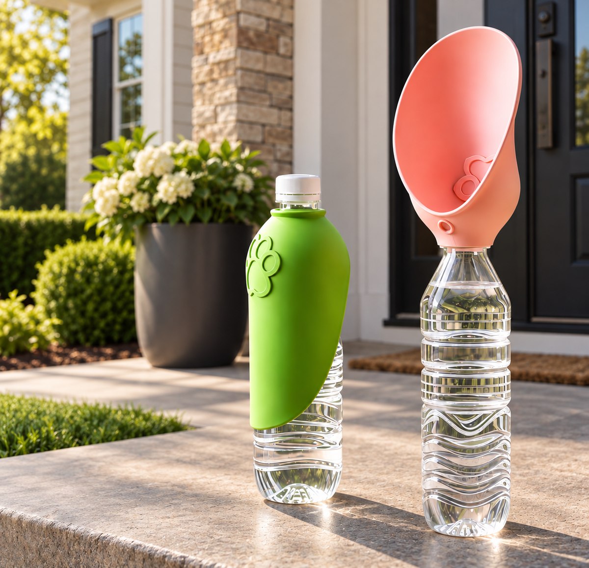 Portable outdoor silicone eco-friendly water bottle