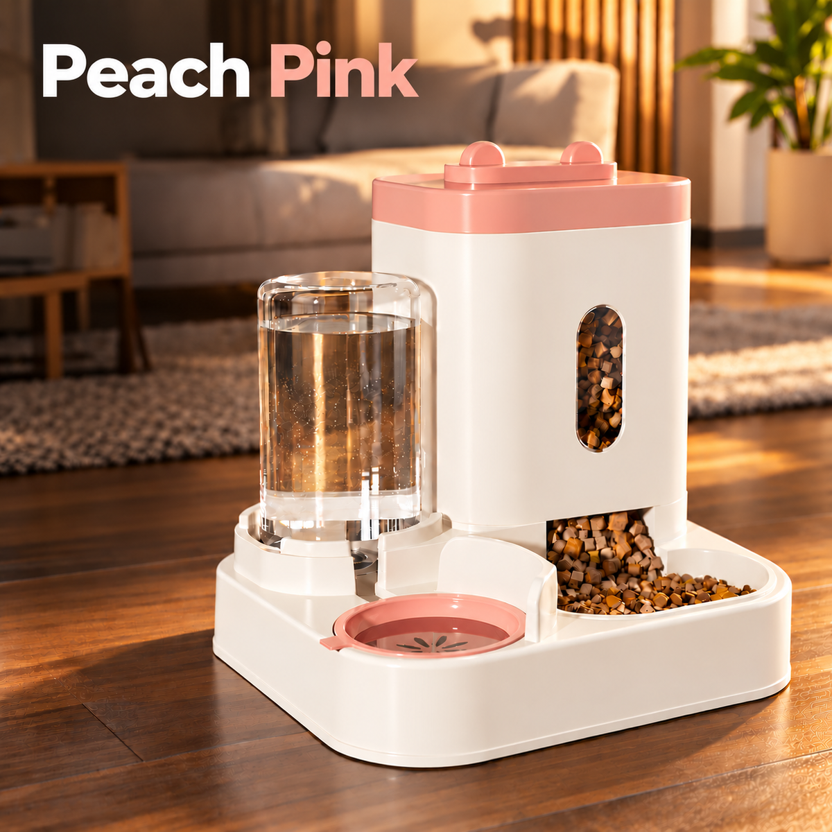 Pet Feeding Bowl with Water Dispenser