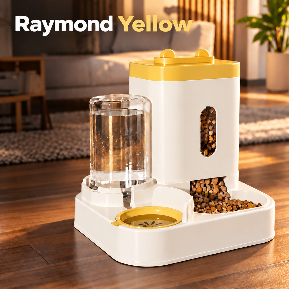 Pet Feeding Bowl with Water Dispenser