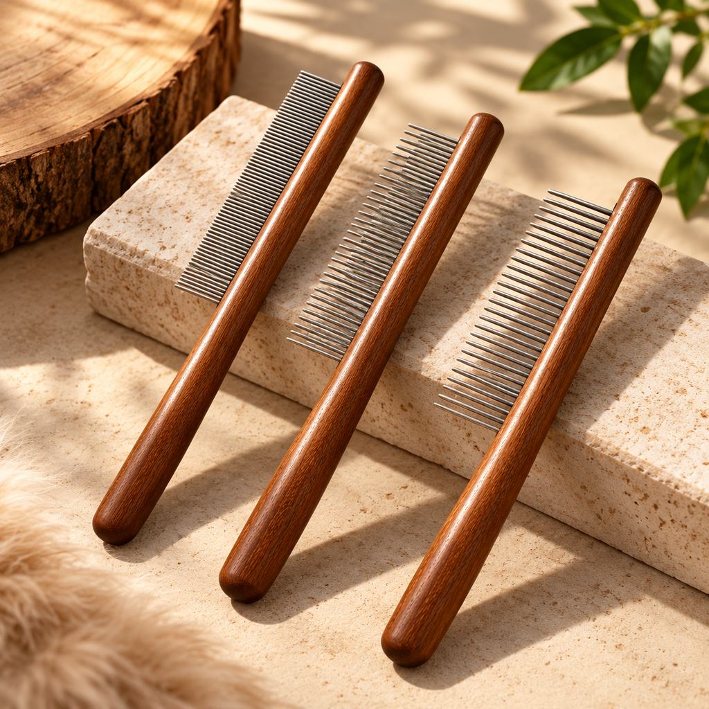 Premium Vintage Pet Grooming Comb for Cats and Dogs