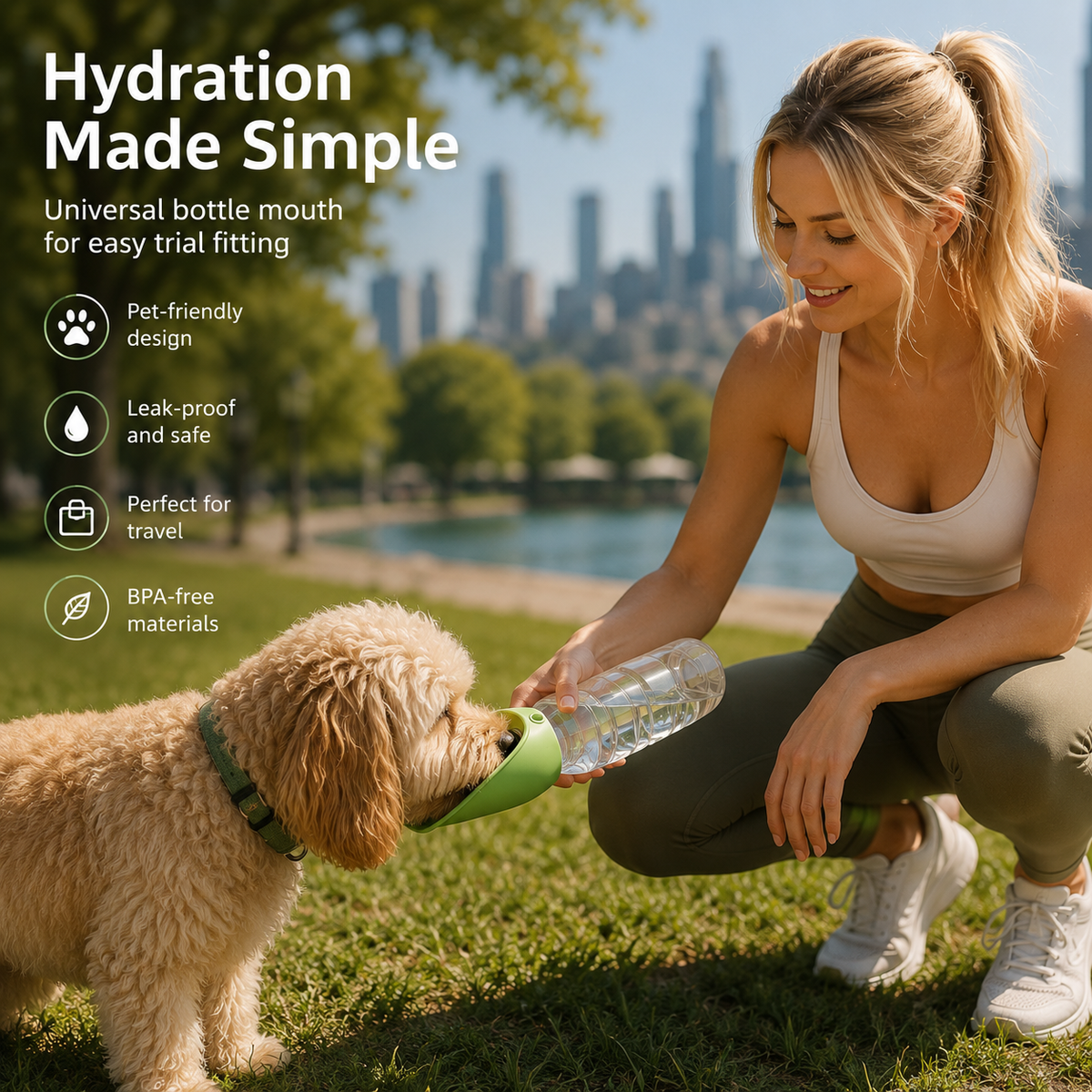 Portable outdoor silicone eco-friendly water bottle