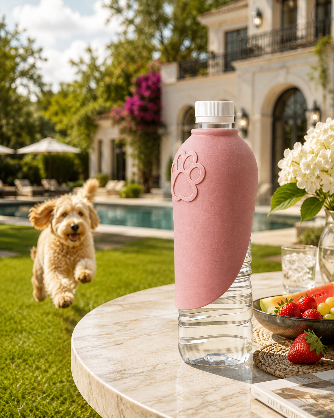 Portable outdoor silicone eco-friendly water bottle